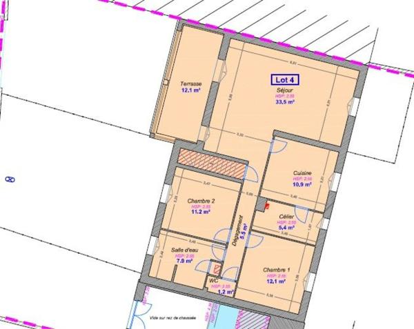 Appartement sans travaux en plein centre bourg deux chambres et balcon