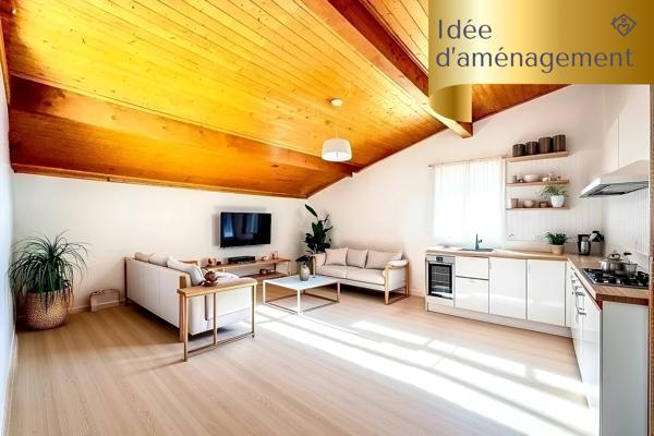 MARIGNIER – T3 Dernier étage, terrasse sud/ouest