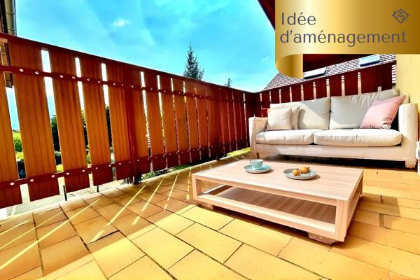 MARIGNIER – T3 Dernier étage, terrasse sud/ouest