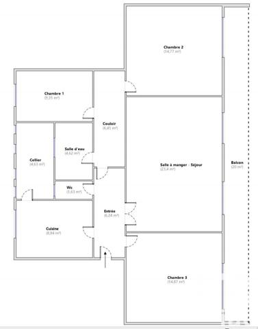Appartement à vendre 5 pièces 95 m² Châlons-en-Champagne