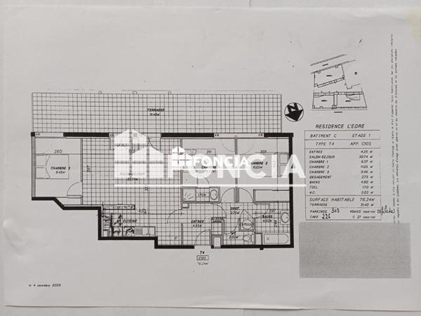 Location Appartement 4 pièces 76.2 m² - BAT B Pau 64000