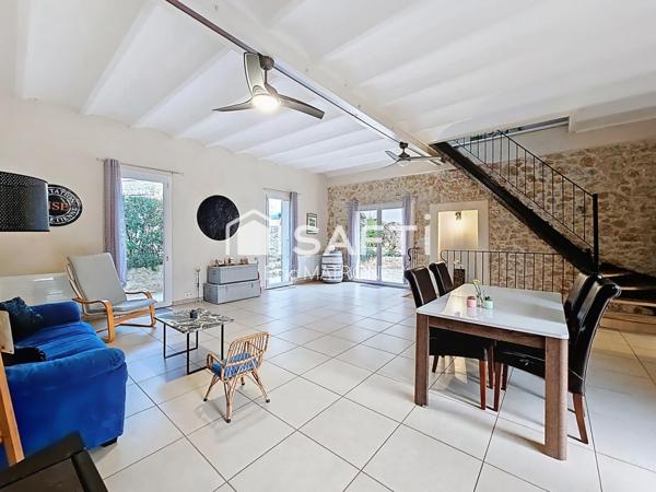 Maison 9 pièces avec piscine et garages