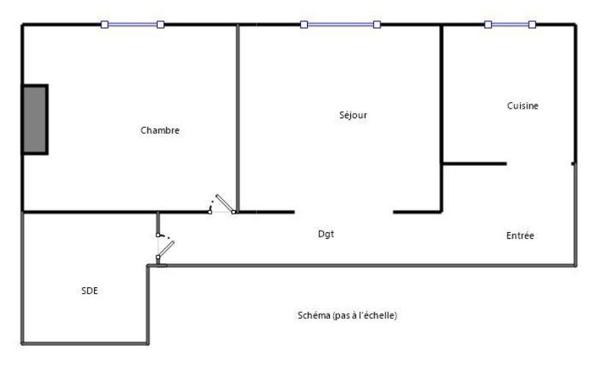 Appartement 2 pièce(s) - ASNIERES_proche Métro Gabriel Peri