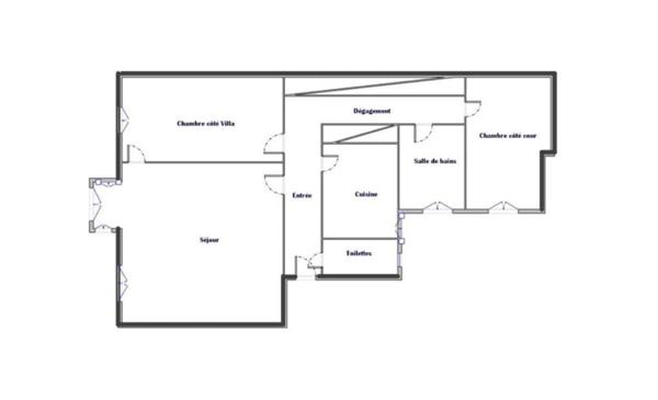 Appartement à rénover + Ch. de service