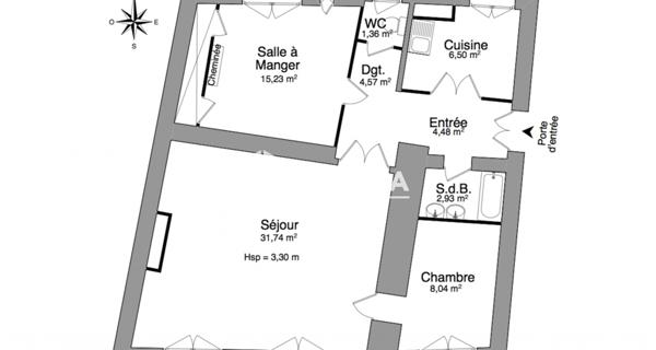 Location Appartement 3 pièces 74.85 m² - Clermont-ferrand 63000