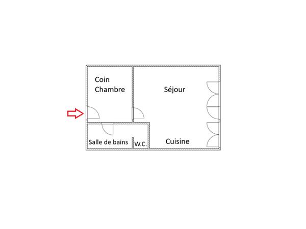 Appartement 2 pièces - 42 m² Exclusivité