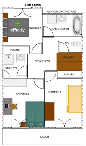 Maison 4 pièces - 95 m² Exclusivité efficity