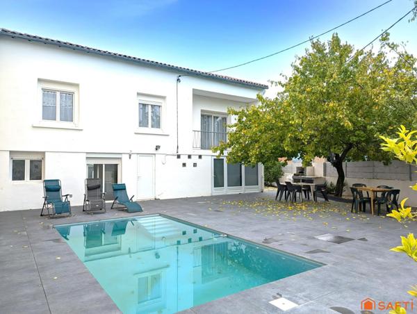 maison de 143 m² avec piscine et appartement indépendant