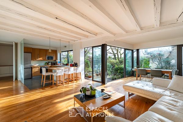 Maison d’architecte et son jardin exposé sud au coeur de Malakoff