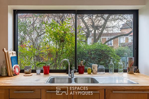 Maison d’architecte et son jardin exposé sud au coeur de Malakoff