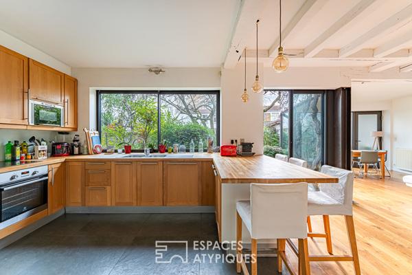 Maison d’architecte et son jardin exposé sud au coeur de Malakoff