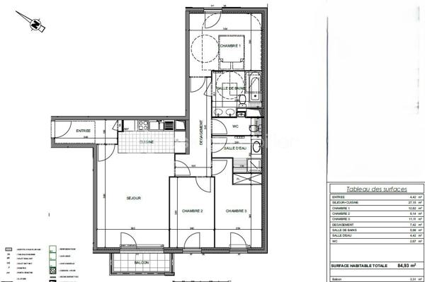 Appartement de 85 m²