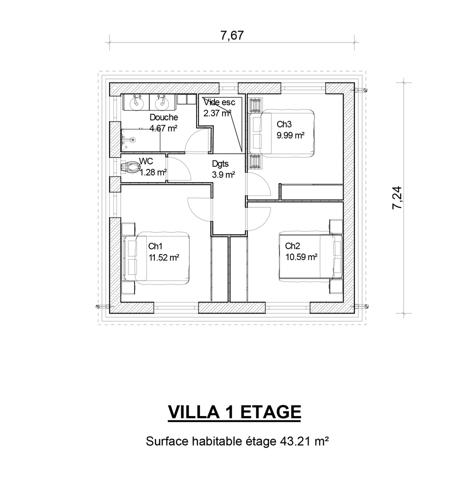 Vidauban (83550) Villa neuve - Frais réduits
