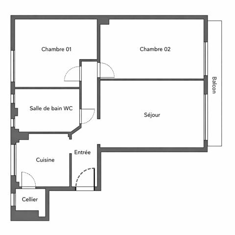 Appartement à vendre 3 pièces 64 m² Bry-sur-Marne