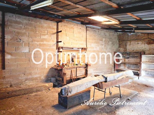 Maison à rafraîchir avec un atelier, un garage et terrain à Douzy