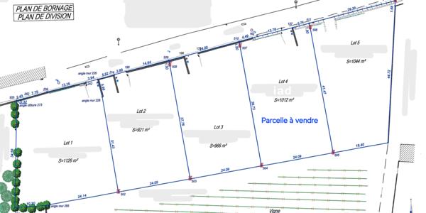 Terrain à vendre 1 012 m² Azille