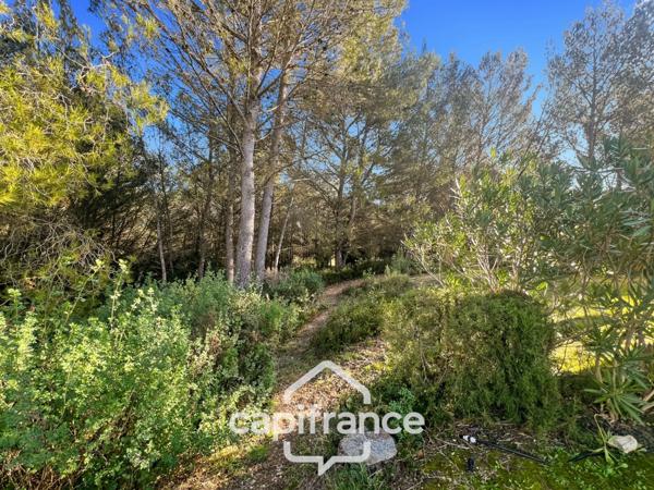 DOMAINE de PONT ROYAL, bastidon de 45 m2 ravalé et entretenu élevé d'un étage composé de 2 chambres, 1 place de parking et un jardin