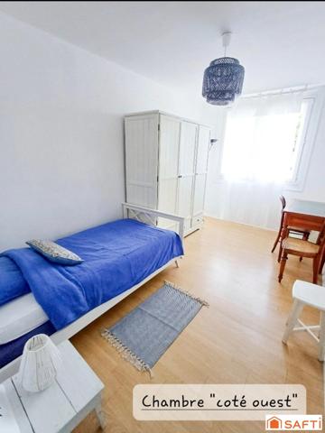 Appartement lumineux et spacieux au rez de chaussée sur- élevé , 77m2 petite copropriété tranquille