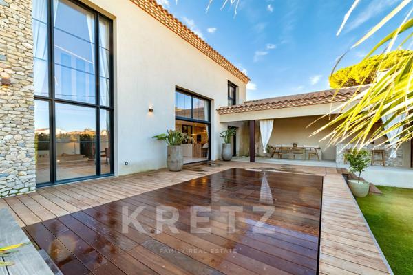 Ancienne grange viticole rénovée aux prestations exceptionnelles à 15mn des plages