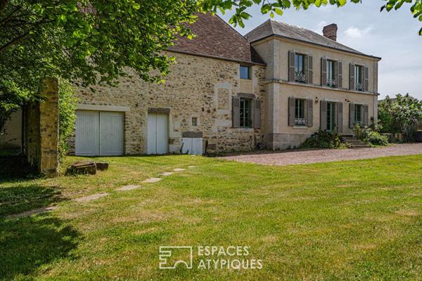 Maison de charme et son jardin bucolique à quelques minutes d’Argentan