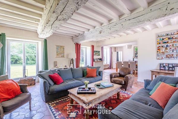 Maison de charme et son jardin bucolique à quelques minutes d’Argentan