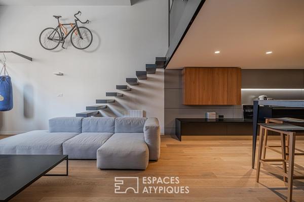 Magnifique duplex d’architecte avec terrasse en centre ville