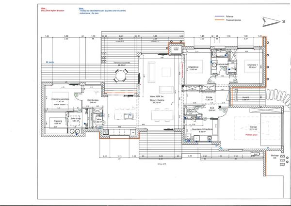 Superbe maison contemporaine de plain-pied.