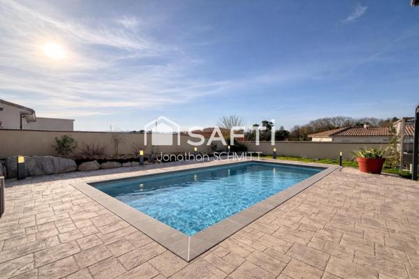 Villa 200 m² sur 1000 m², piscine, garage, solaire