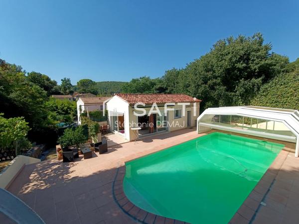 T 3 de 96 m² + studio 32 m², Piscine, Garage, cave