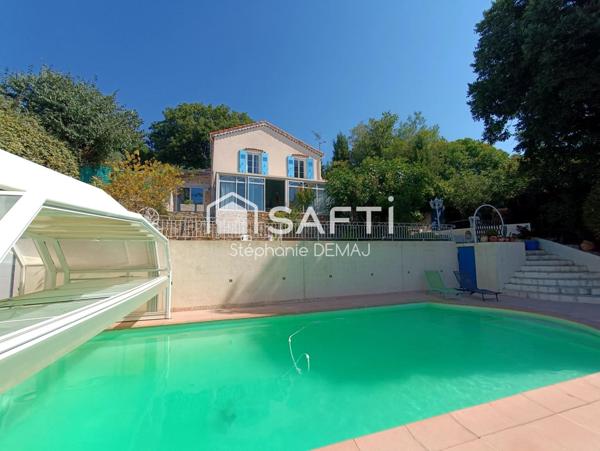 T 3 de 96 m² + studio 32 m², Piscine, Garage, cave