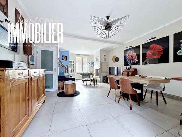MAISON SEMI-FLAMANDE DE 100m2 HAB 3 CHAMBRES BUREAU JARDIN.