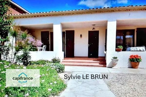 Villa + T2 Indépendant + terrain + grand garage sur VIAS dans l'Hérault, proche plage