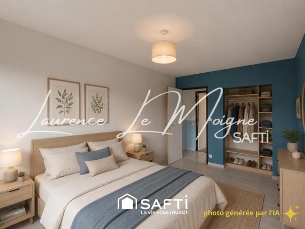 LE FORESTOU, appartement T3 avec stationnement réservé et cave.