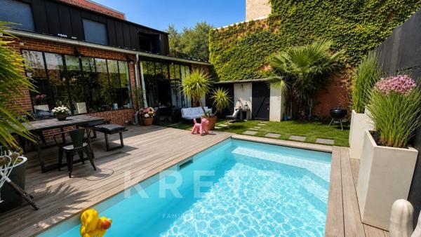 Colombes - Maison type loft avec piscine