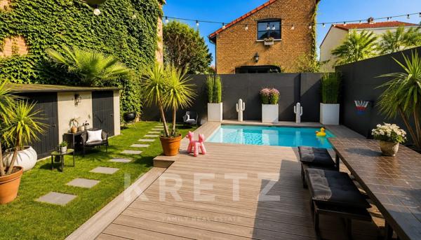 Colombes - Maison type loft avec piscine