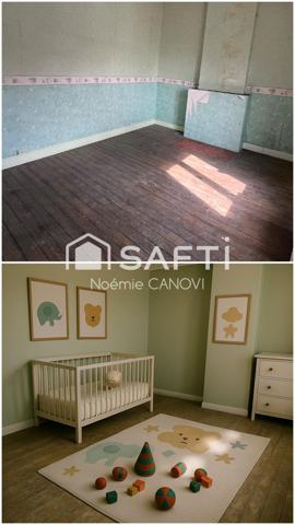 Maison semi-individuelle à rénover – 85 m² avec jardin