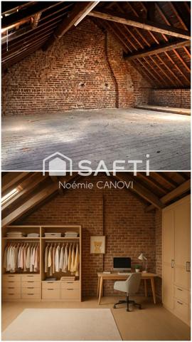 Maison semi-individuelle à rénover – 85 m² avec jardin