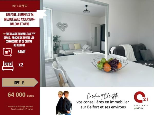 Appartement 4 pièces - 64 m²