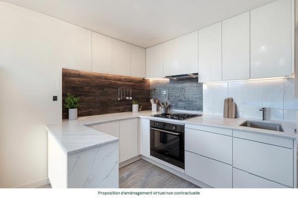 Limay, F3 de 56 m², Dernier étage, Balcon, Parking, Résidence de 2019