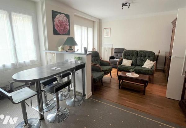 Nantes St Pasquier Rd Pt de Vannes, au calme, appart T3 avec terrasse et garage.