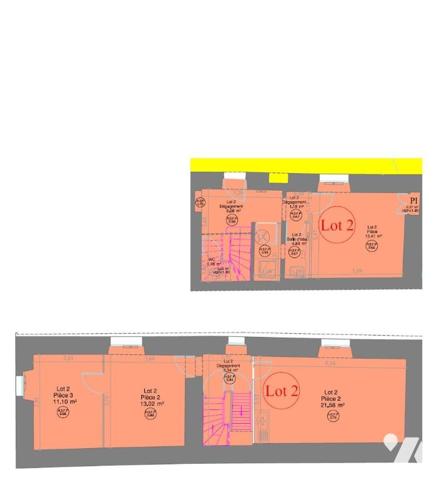 UN APPARTEMENT T3 + CAVE + JARDIN