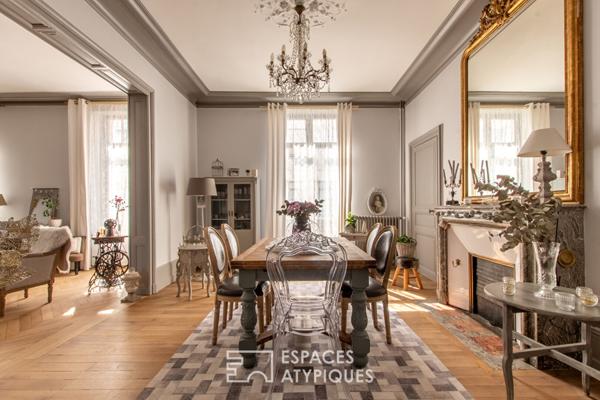 Somptueux duplex avec jardin et garage en centre-ville