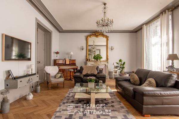 Somptueux duplex avec jardin et garage en centre-ville