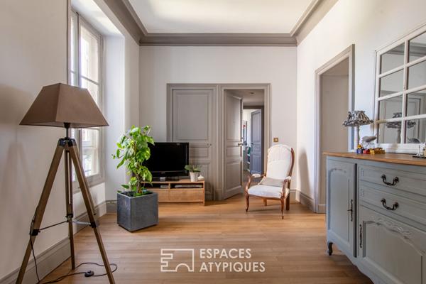Somptueux duplex avec jardin et garage en centre-ville