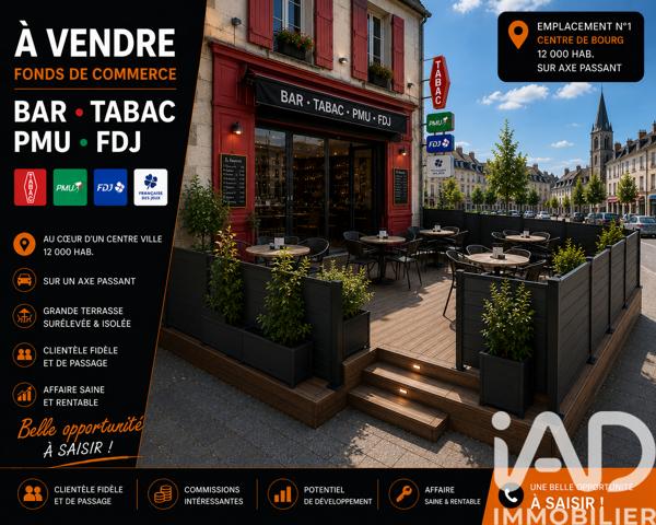 Bar, Brasserie, Tabac à vendre 92 m² Baugé-en-Anjou