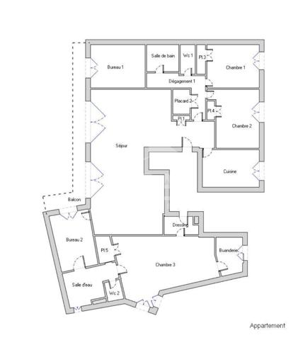 Appartement familial de 151 m² ? Dernier étage ? 4 chambres ? Box ? Sèvres centre / Brancas