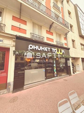 FONDS DE COMMERCE RESTAURANT 120 M2 LEVALLOIS EXTRACTION DE 300 TERRASSE 20 COUVERTS 40 COUVERTS EN INTERIEUR LISCENCE 4