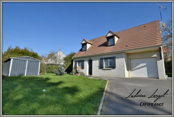 Maison traditionnelle de 2003 à vendre sans travaux à 5min de CHATEAU THIERRY (02) au pied de l’A4- 5 pièces-98 m²- vivable de plain-pied- 4 chambres (1 traversante)-Garage - Cabanon - Terrain 1213m2