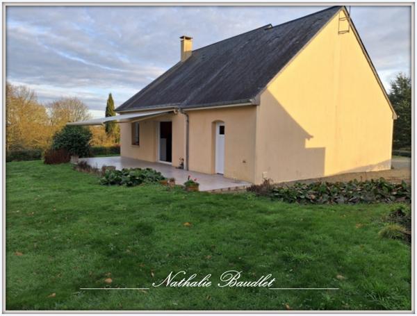 Saint-Symphorien (72240) Pavillon plain-pied sur 2731 m² de terrain avec dépendance.