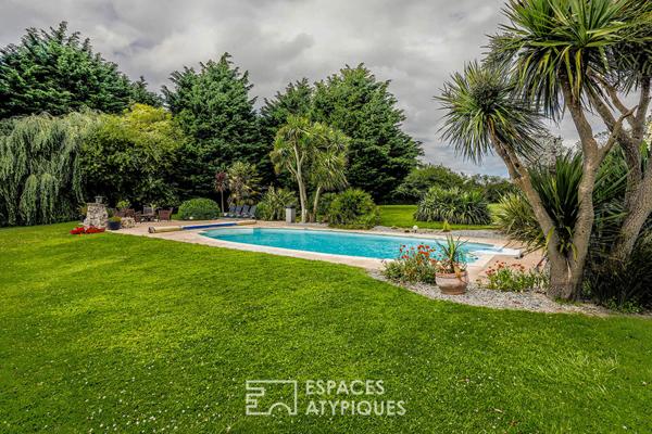 Maison ancienne rénovée et son petit air d’Irlande sur la côte ouest du Cotentin